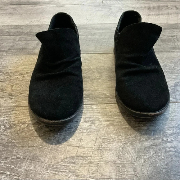 Eileen Fisher Black Suede Vero Cuoio Slip On‎ Loafer Size 6 1/2 - Picture 2 of 11